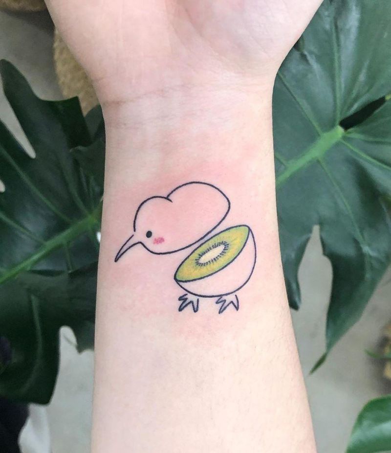 30 Cute Kiwi Tattoos You Will Love