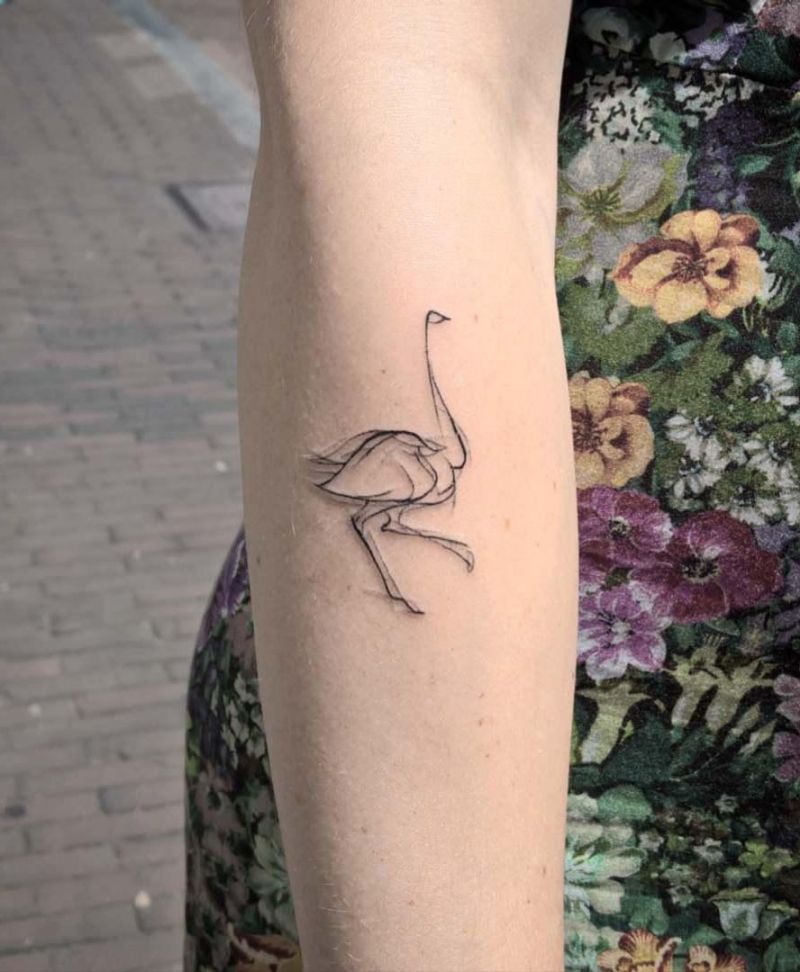 30 Pretty Ostrich Tattoos Hope to Inspire You