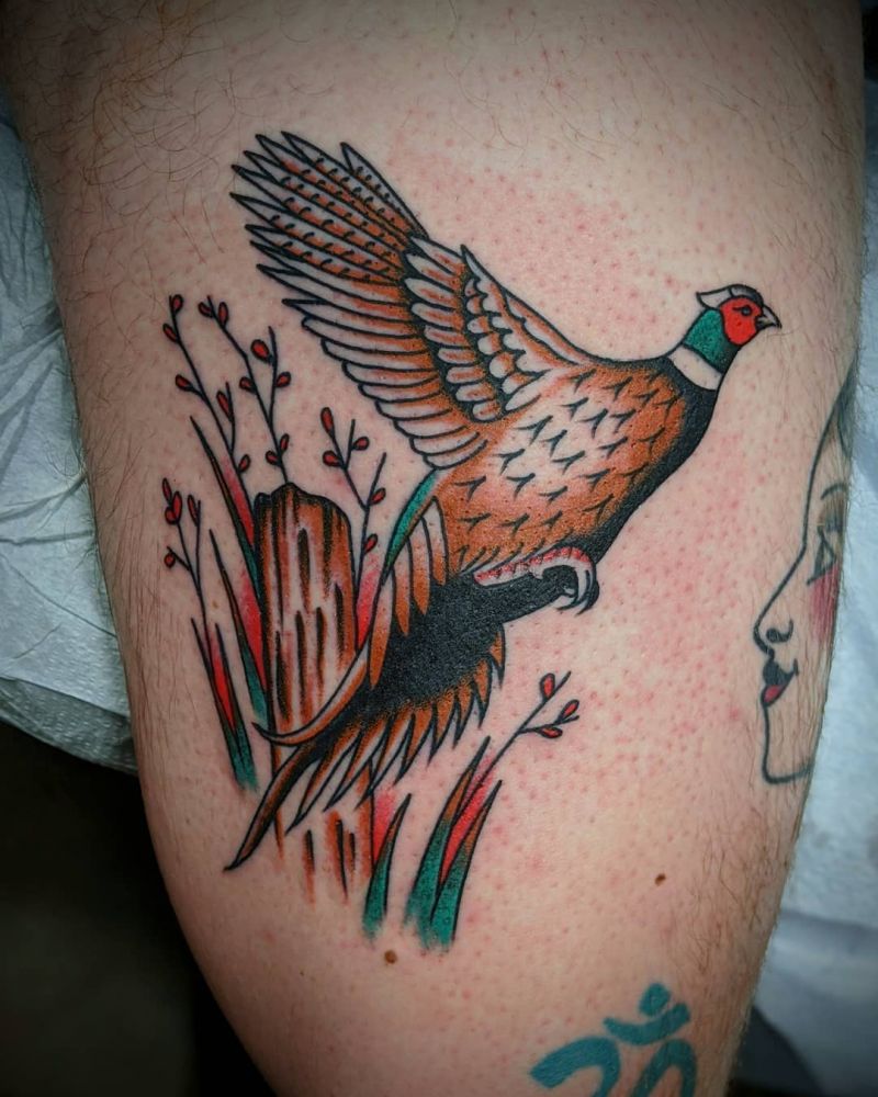 30 Pretty Pheasant Tattoos to Inspire You