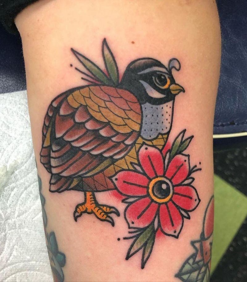 30 Pretty Quail Tattoos to Inspire You