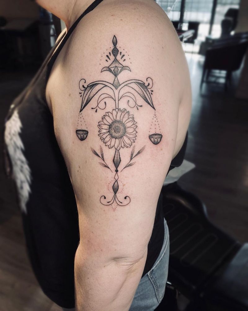 30 Pretty Scale Tattoos You Will Love