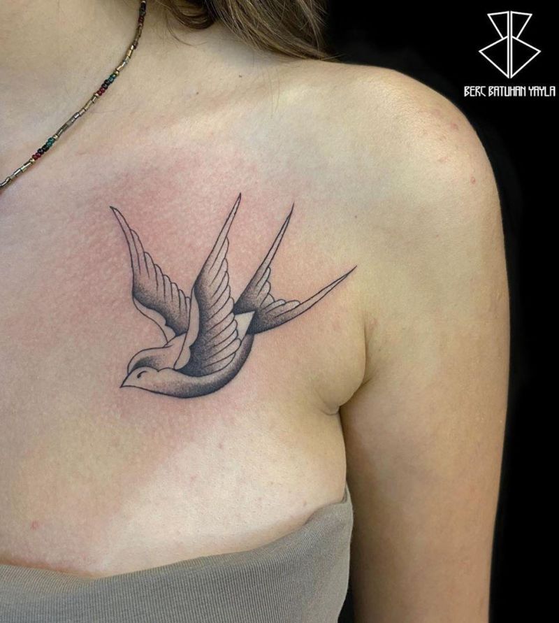 30 Stunning Swallow Tattoos for You to Enjoy