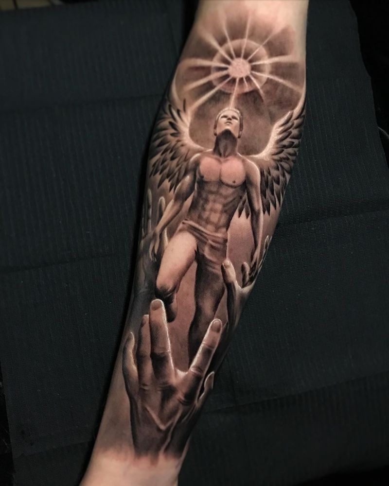 30 Beautiful Angel Tattoos to Inspire You