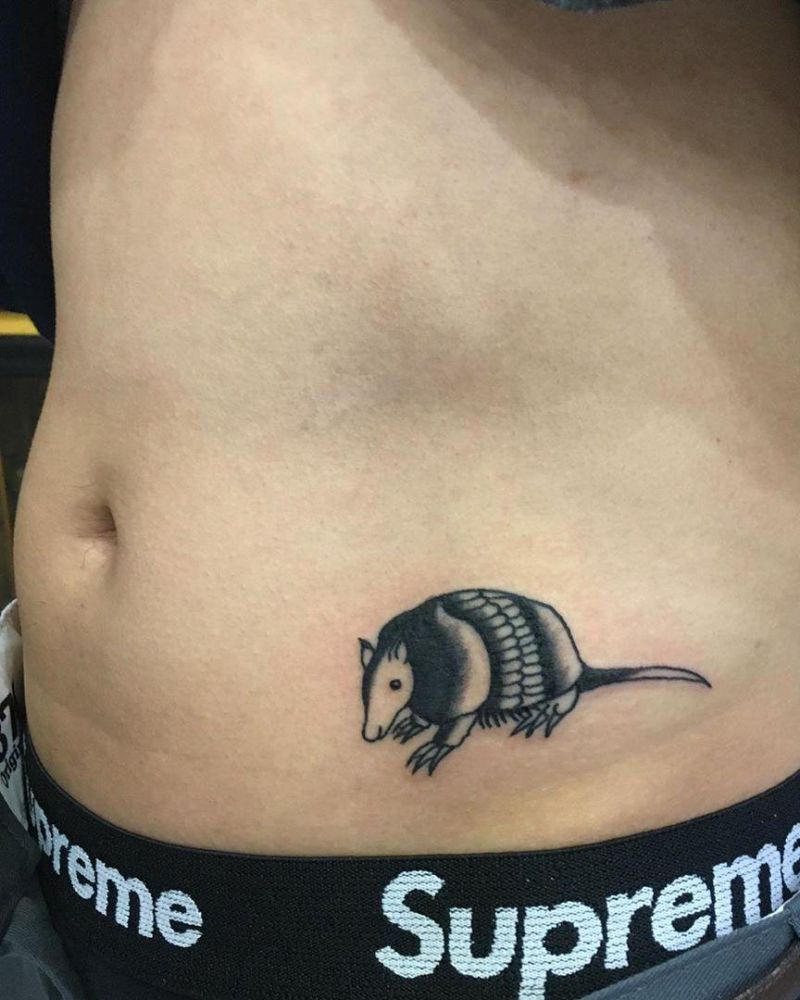 30 Stunning Armadillo Tattoos You Will Love