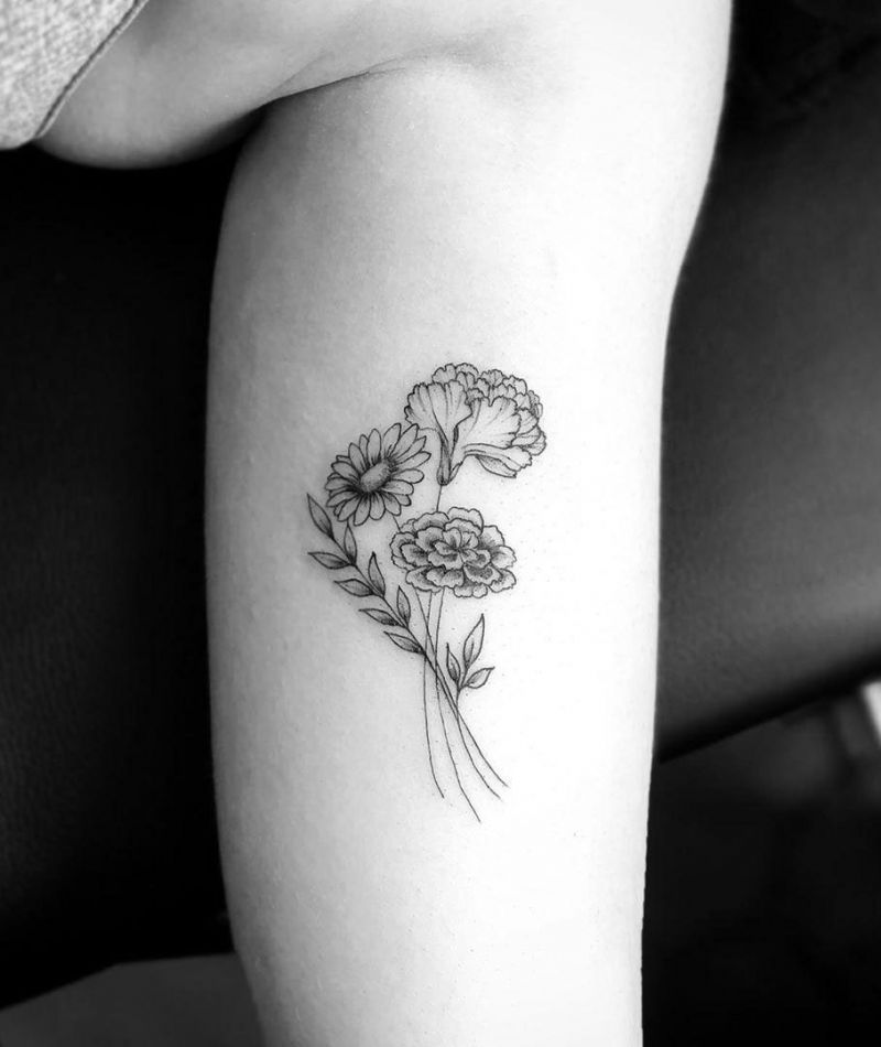 30 Pretty Aster Tattoos for Your Inspiration