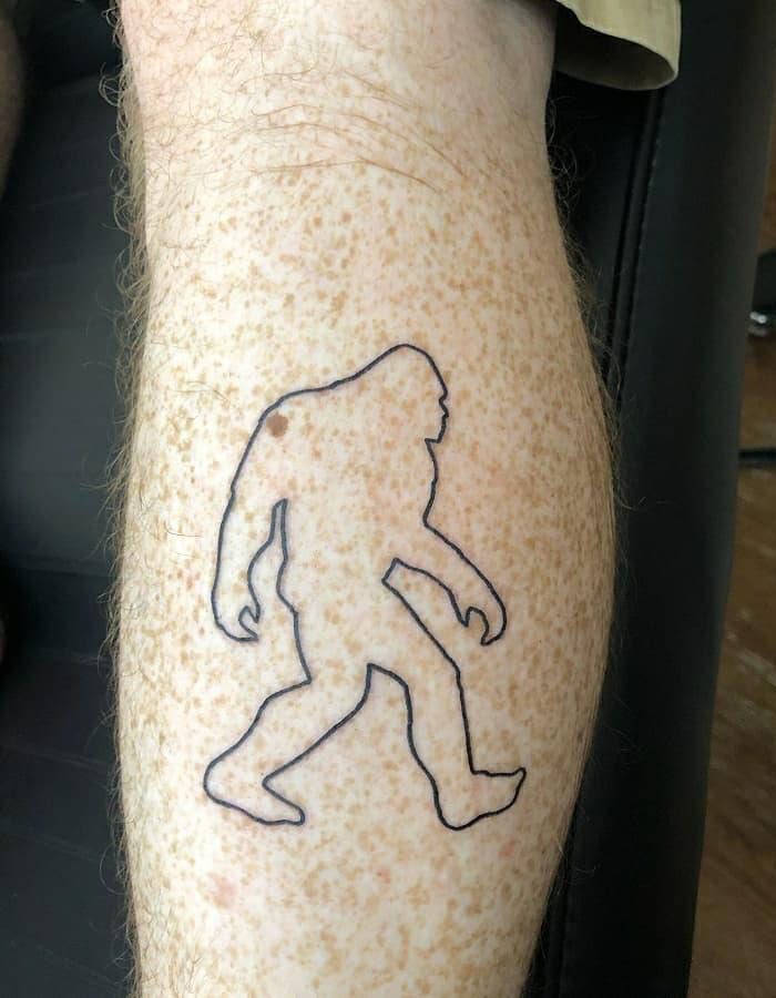 30 Creative Bigfoot Tattoos You Will Love