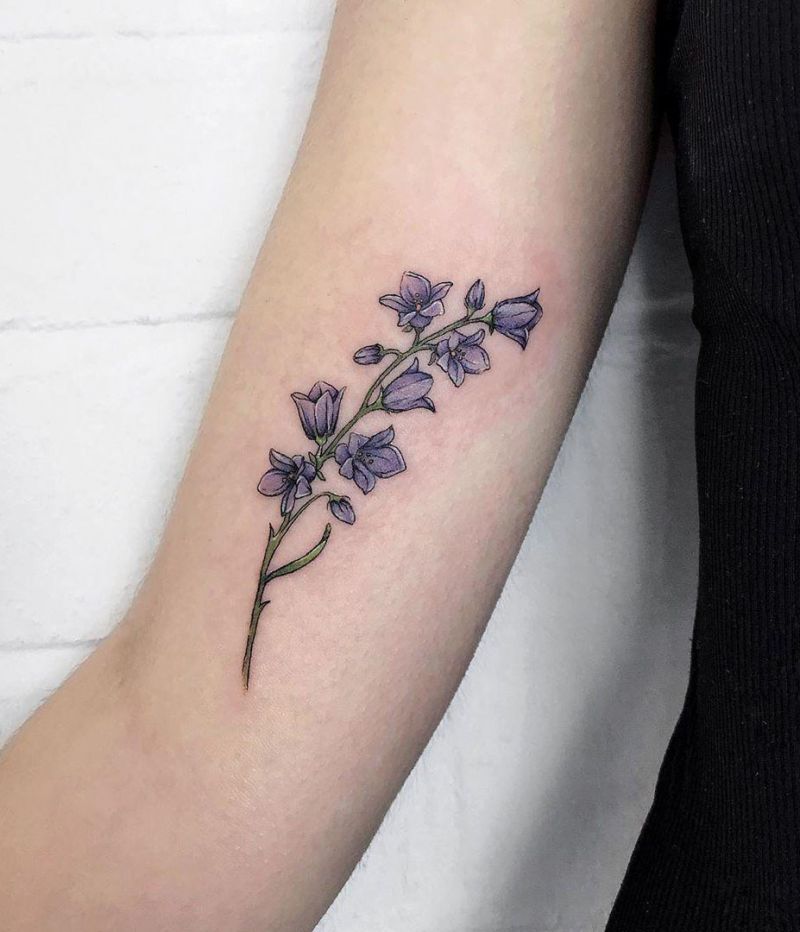 30 Elegant Bluebell Flower Tattoos You Can't Help Trying