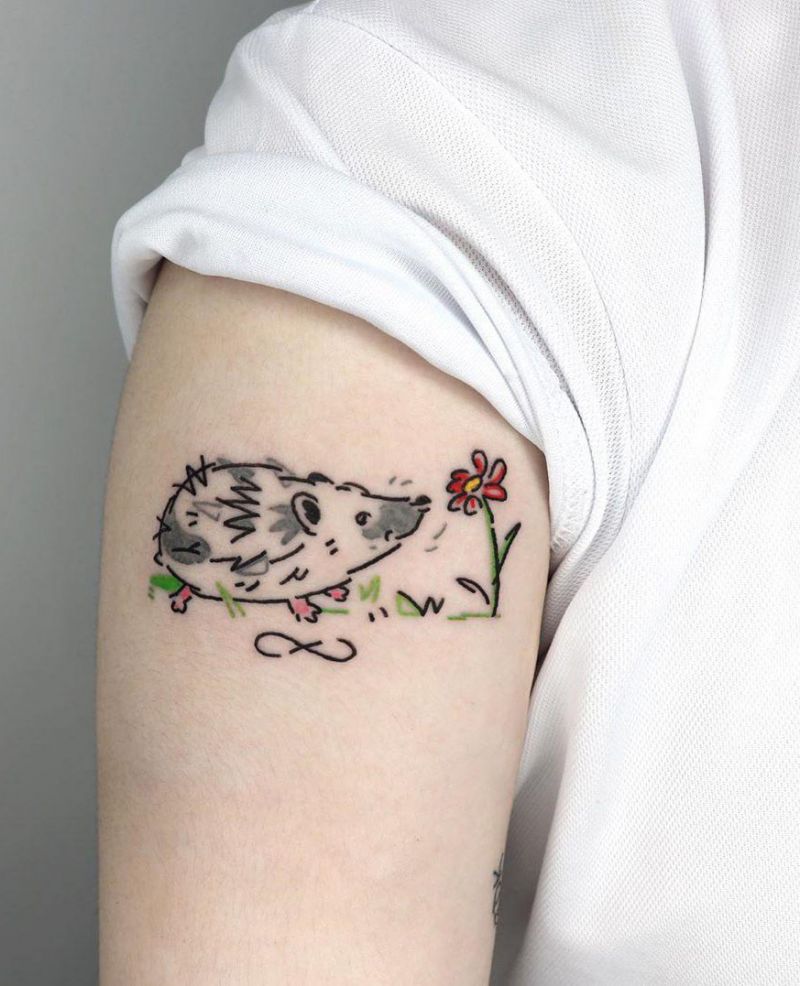 30 Cute Hedgehog Tattoos You Will Love