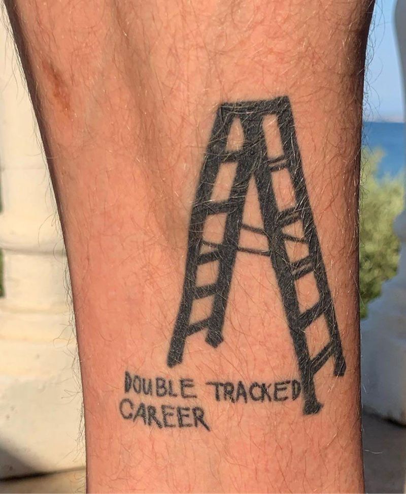 30 Meaningful Ladder Tattoos to Inspire You