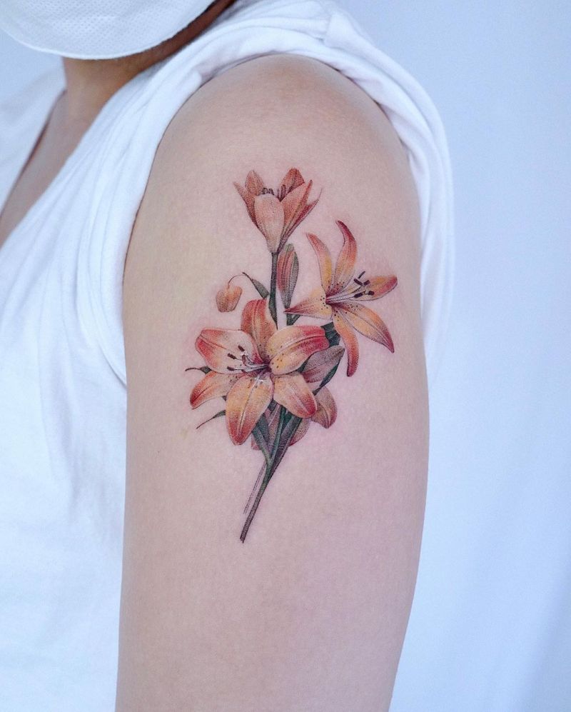 30 Pretty Lily Tattoos to Inspire You