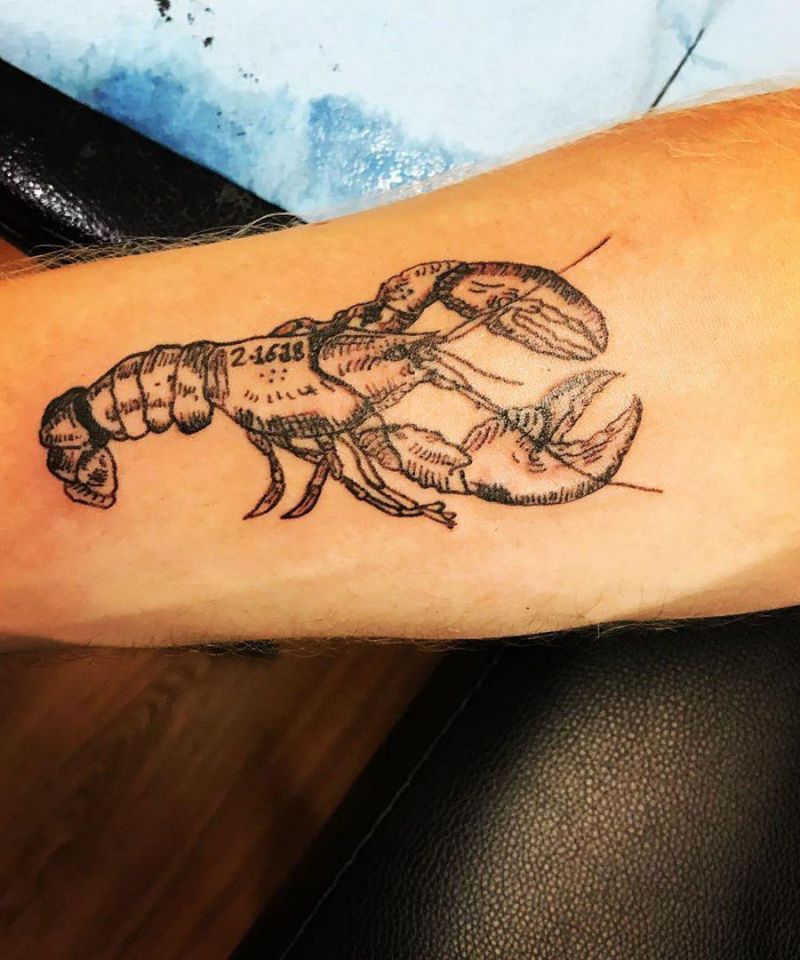 30 Pretty Lobster Tattoos Make You Successful Style VP Page 8