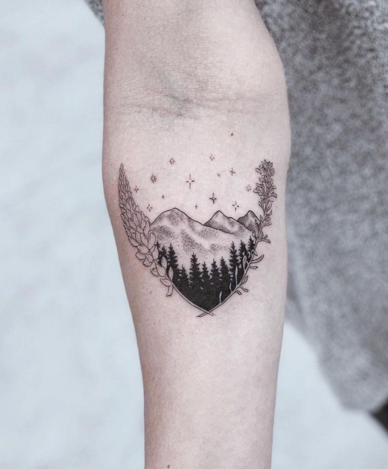 30 Pretty Lupine Tattoos for Your Inspiration