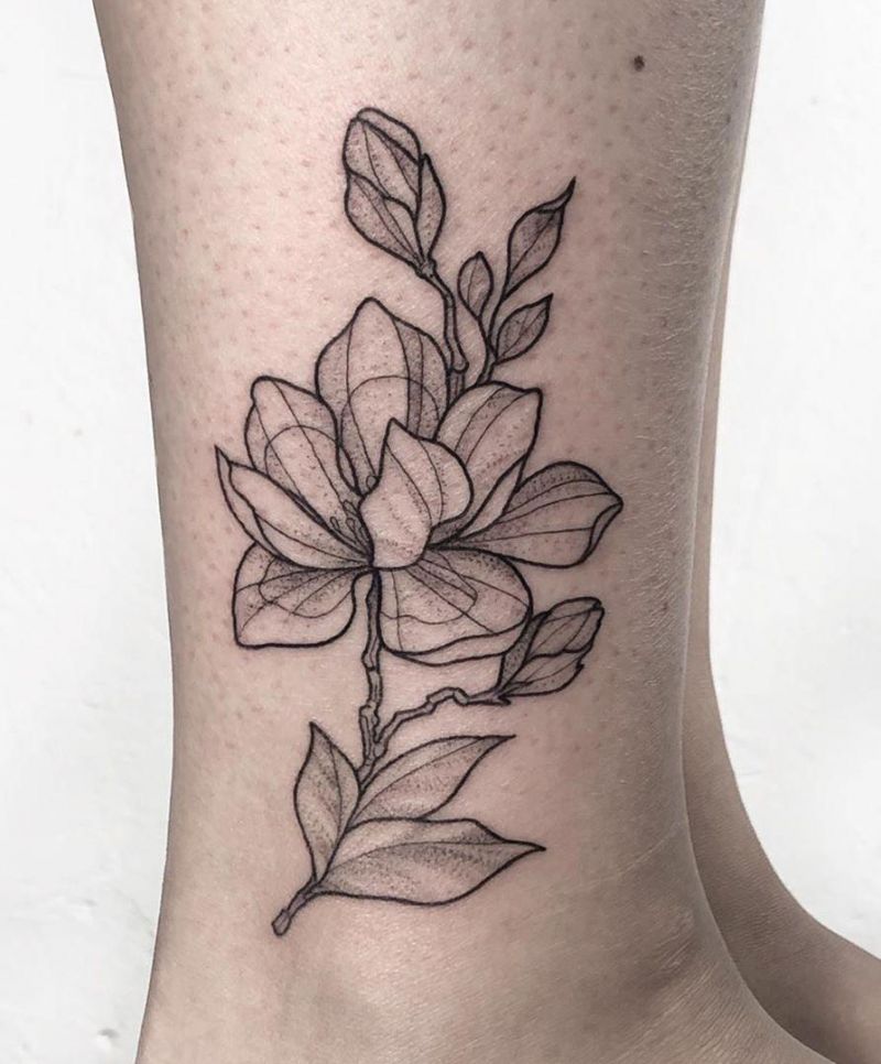 30 Beautiful Magnolia Tattoos You Will Love