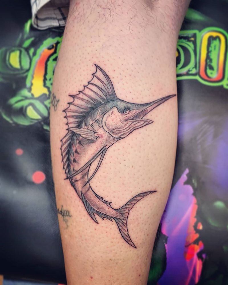 30 Pretty Marlin Tattoos You Will Love