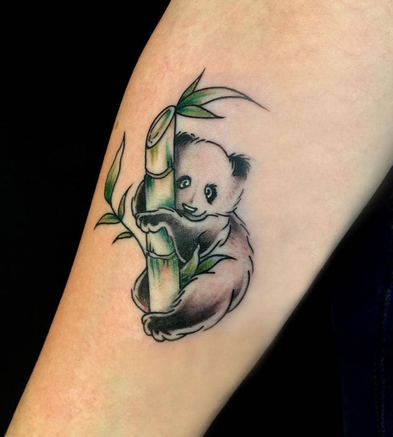 30 Adorable Panda Tattoos Make You Want to Laugh