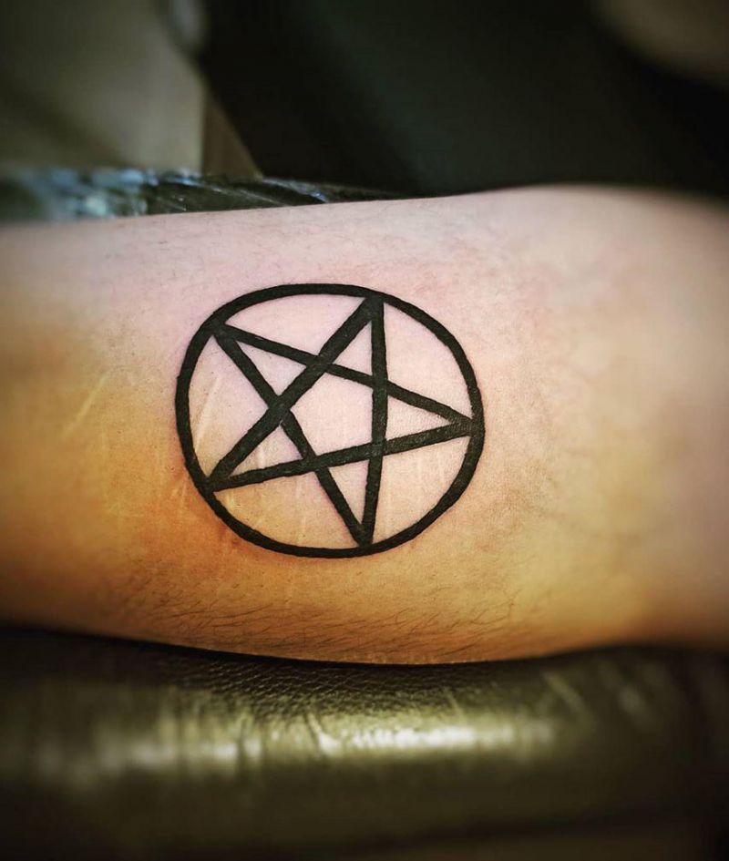 30 Creative Pentacle Tattoos to Inspire You