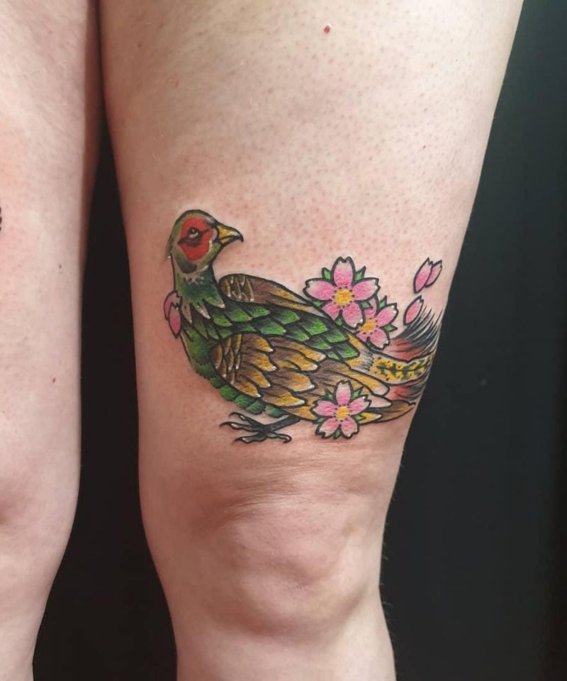 30 Pretty Pheasant Tattoos to Inspire You