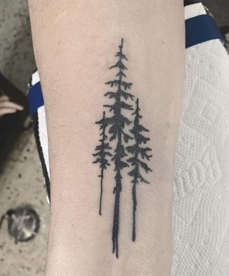 30 Pretty Pine Tattoos You Will Love