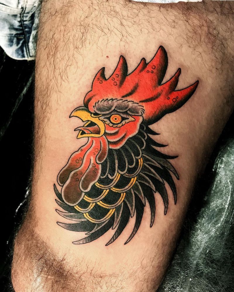 30 Creative Rooster Tattoos Give You Inspiration