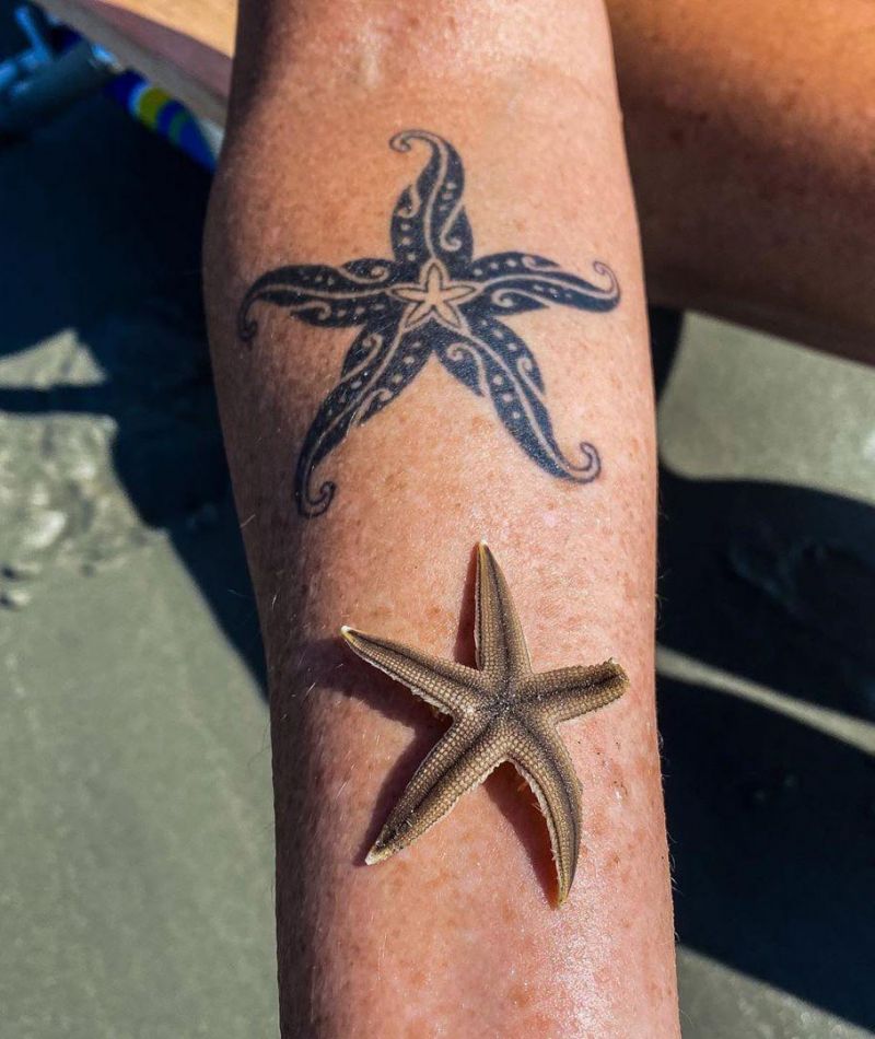 30 Pretty Starfish Tattoos for Your Inspiration