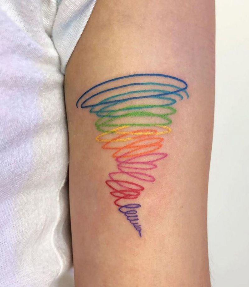 30 Pretty Tornado Tattoos to Inspire You