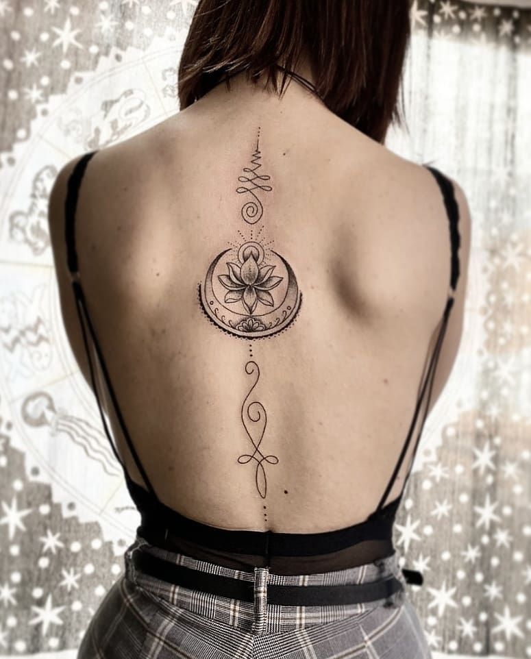 30 Creative Unalome Tattoos You Will Love