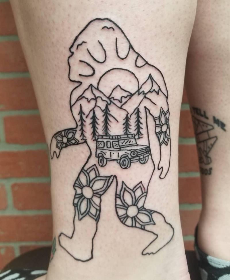 30 Creative Bigfoot Tattoos You Will Love