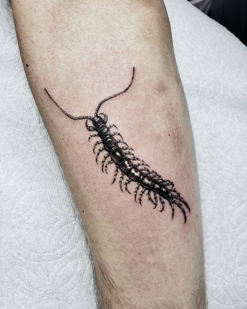 30 Amazing Centipede Tattoos You Will Love to Try