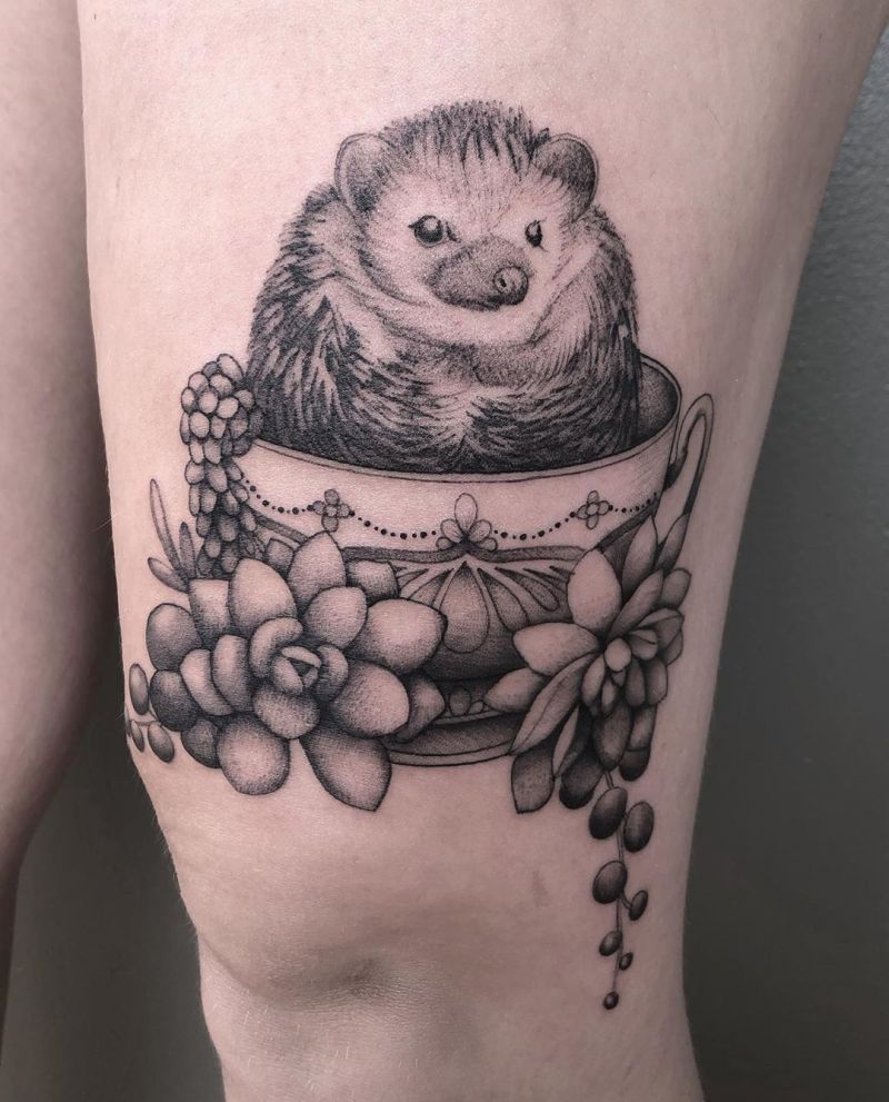 30 Cute Hedgehog Tattoos You Will Love