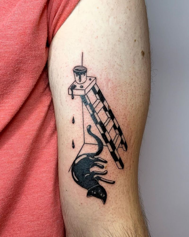 30 Meaningful Ladder Tattoos to Inspire You