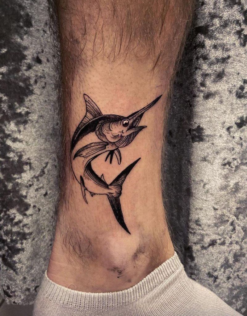 30 Pretty Marlin Tattoos You Will Love