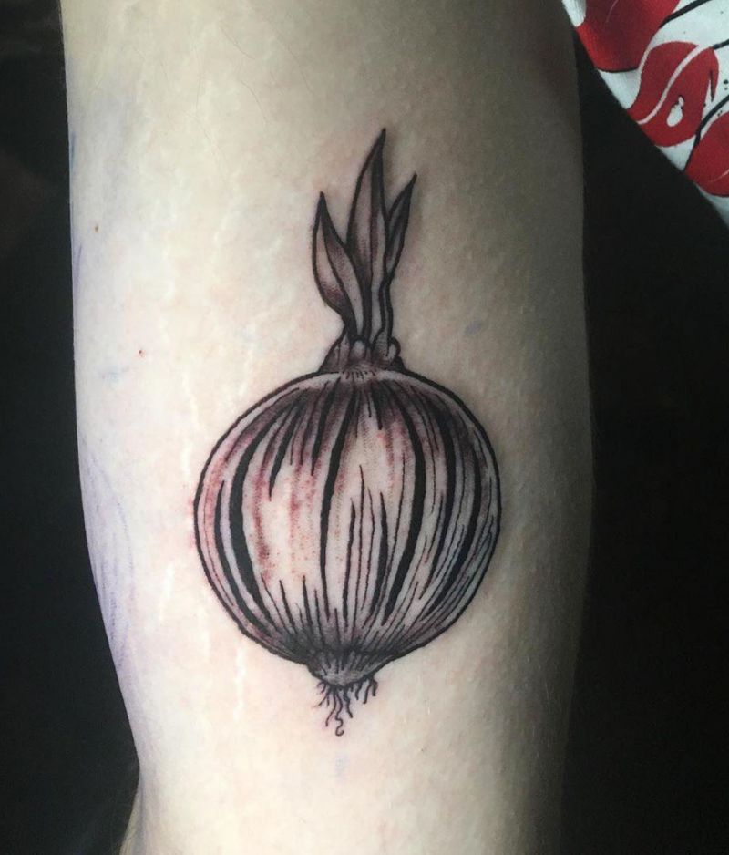 30 Pretty Onion Tattoos for Your Inspiration