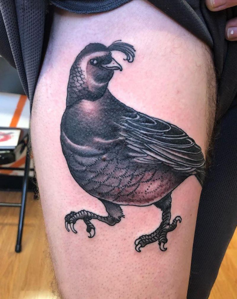 30 Pretty Quail Tattoos to Inspire You