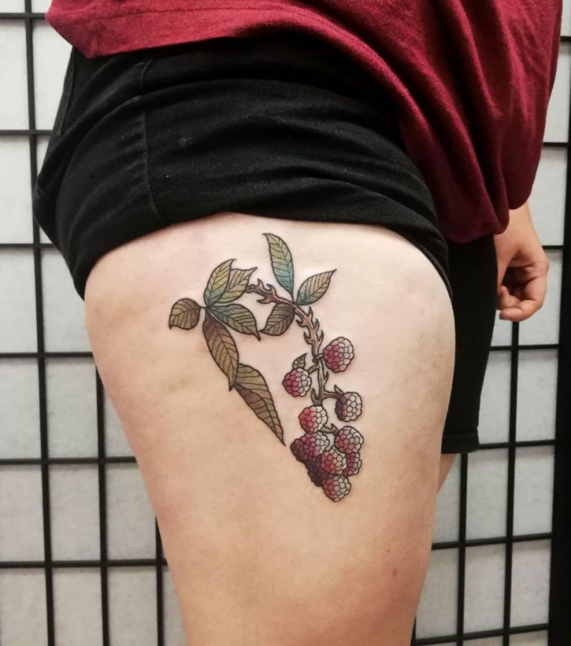 30 Elegant Raspberry Tattoos You Can't Help Trying