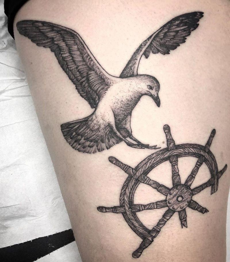 30 Great Seagull Tattoos You Want to Try