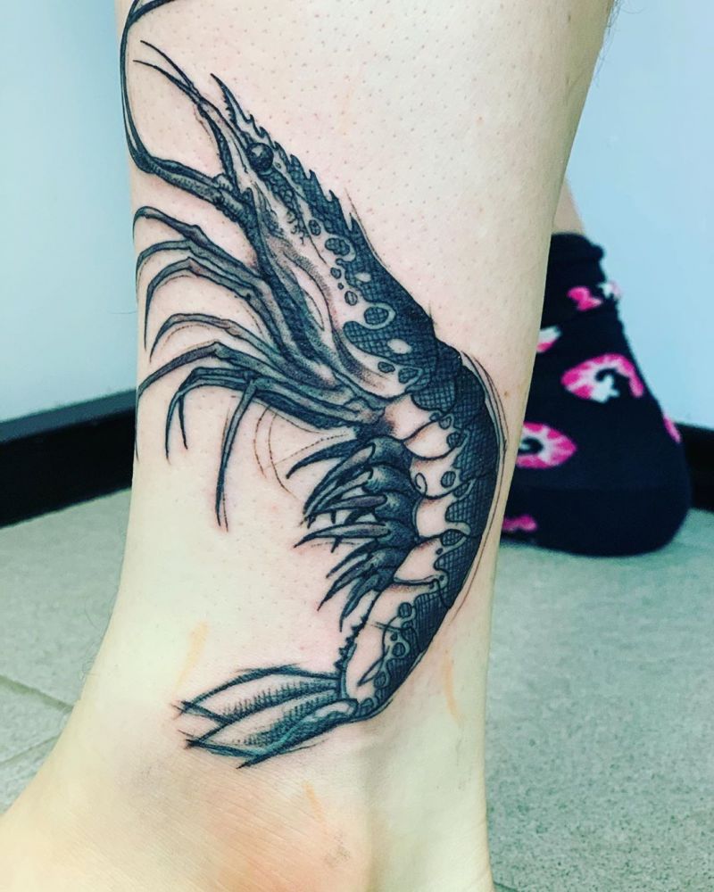 30 Pretty Shrimp Tattoos to Inspire You