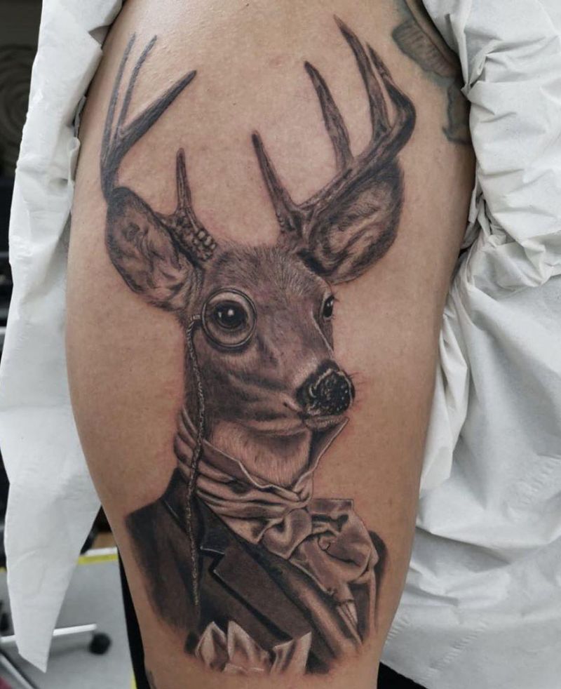 30 Pretty Stag Tattoos That Improve Your Taste