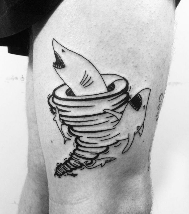 30 Pretty Tornado Tattoos to Inspire You