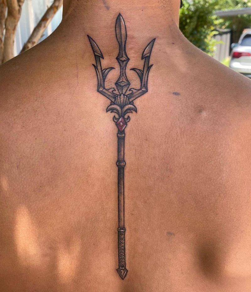 30 Creative Trident Tattoos for Your Inspiration