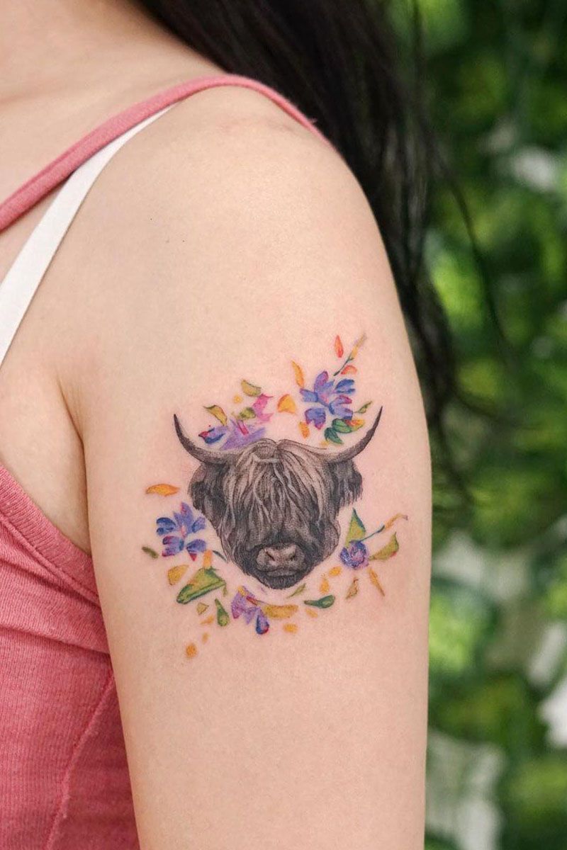 30 Pretty Bull Tattoos You Will Love