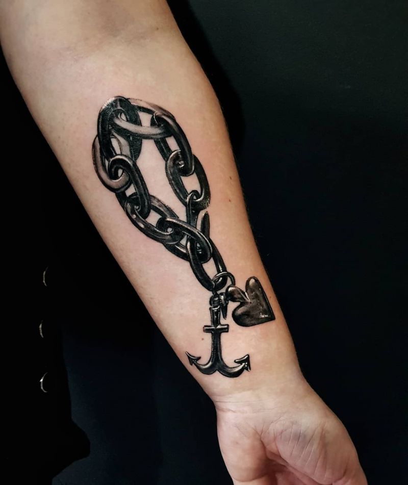 30 Pretty Chain Tattoos Make You Beautiful Forever