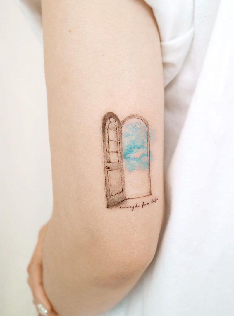 30 Pretty Door Tattoos to Inspire You