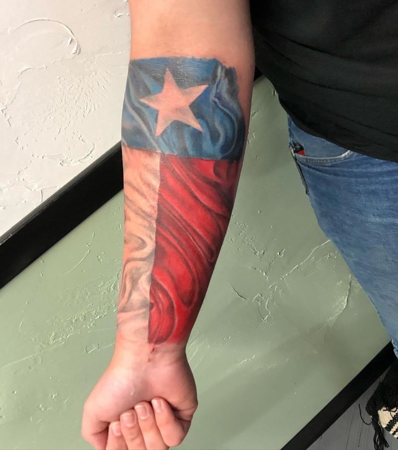 30 Pretty Flag Tattoos Show Your Love for Your Motherland