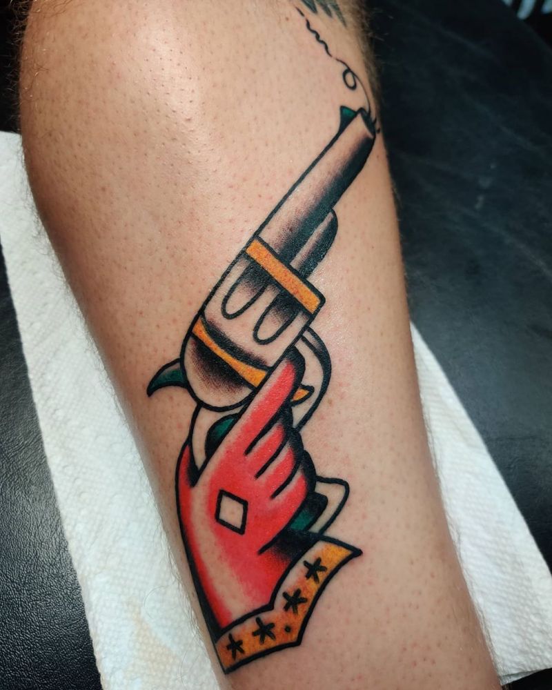 30 Pretty Gun Tattoos Enhance Your Personality