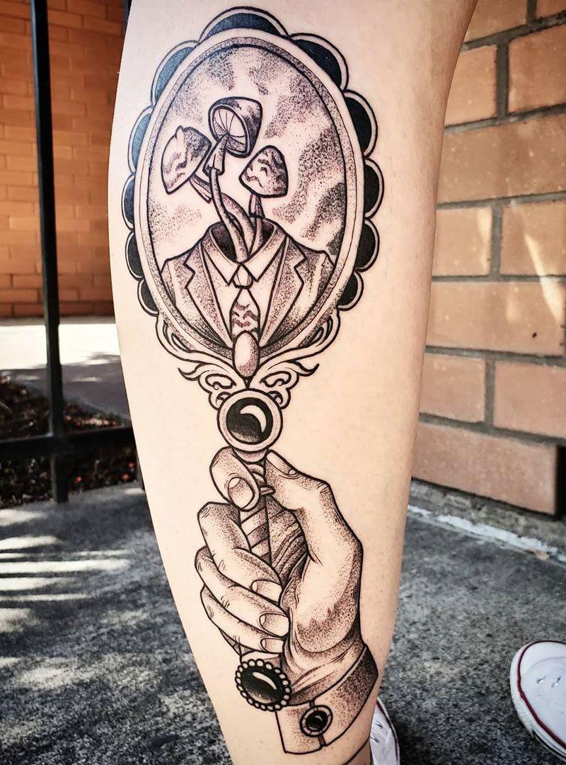 30 Pretty Mirror Tattoos for Inspiration