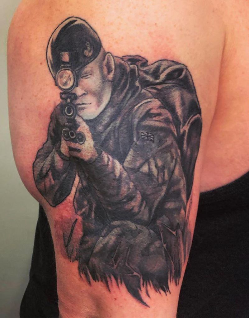 30 Superb Sniper Tattoos You Will Love