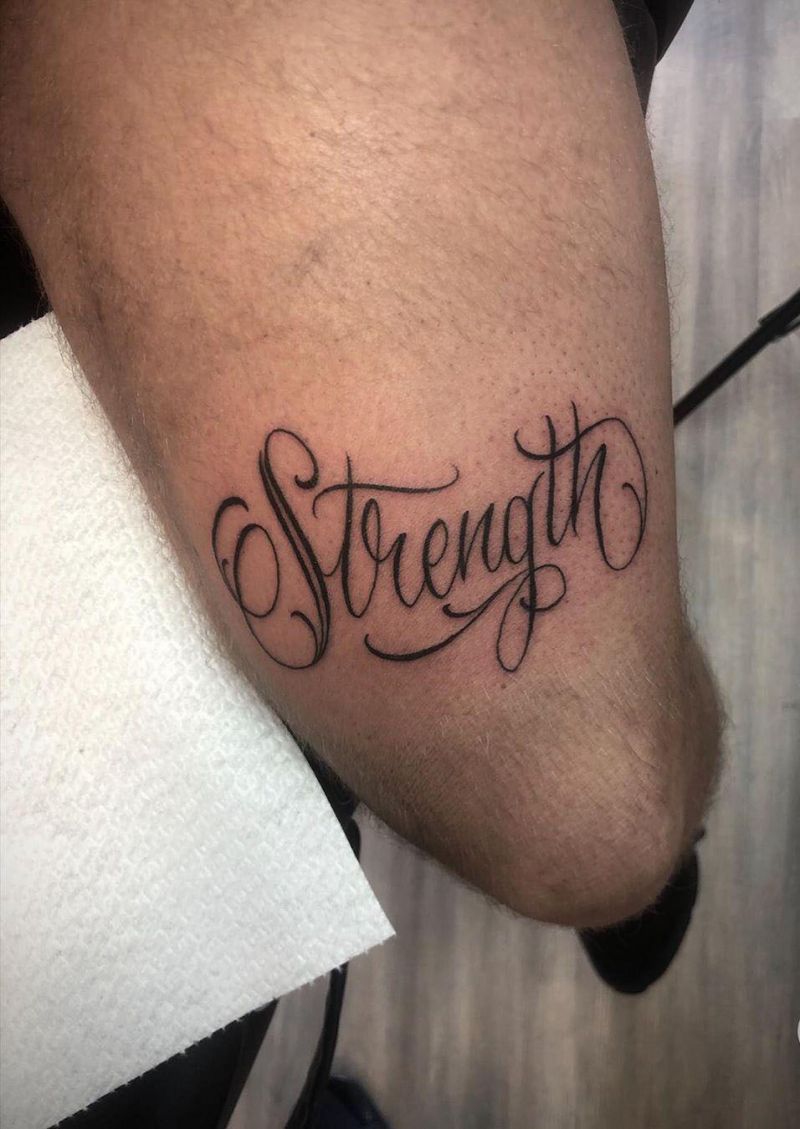 30 Pretty Strength Tattoos Improve Your Temperament