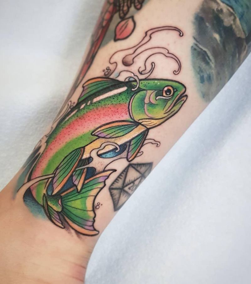 30 Elegant Trout Tattoos for Your Inspiration