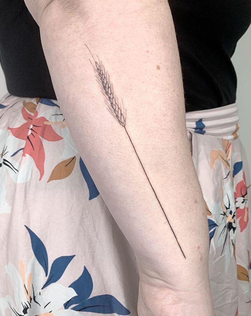 30 Pretty Wheat Tattoos to Inspire You