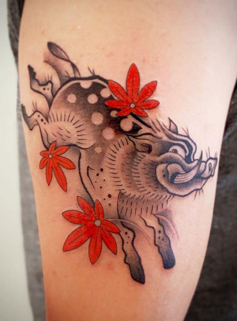 30 Pretty Wild Boar Tattoos You Must Try